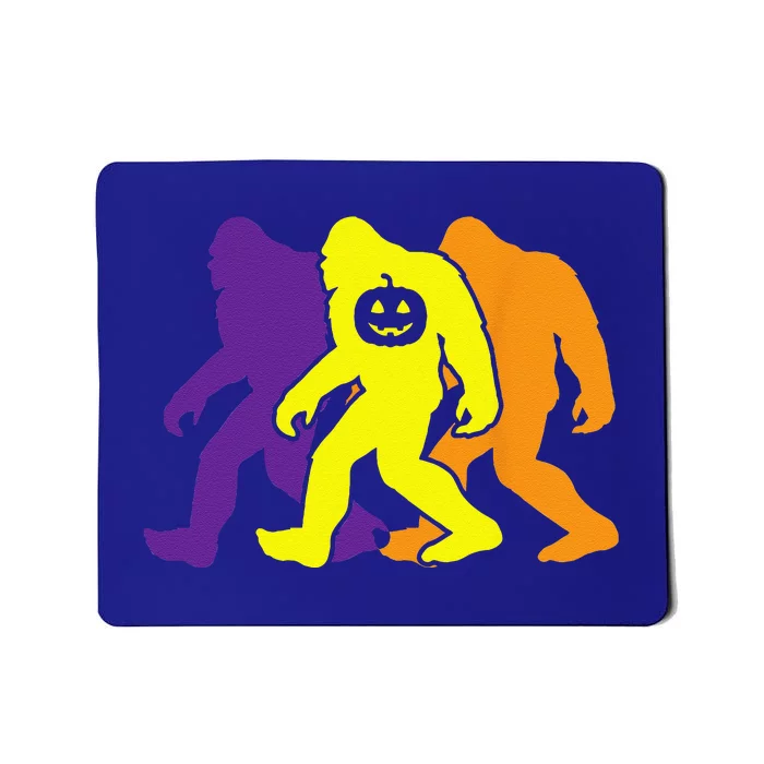 Bigfoot Pumpkin Lazy Halloween Costume Funny Sasquatch Mousepad