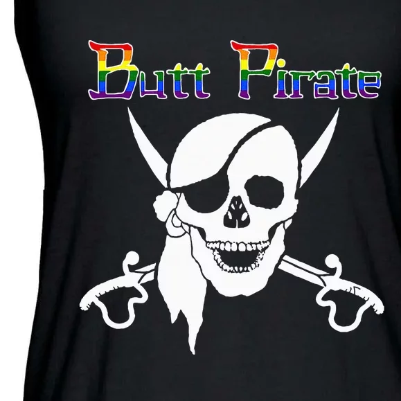 Butt Pirate LGBT Halloween Funny Halloween Costume Idea Ladies Essential Flowy Tank