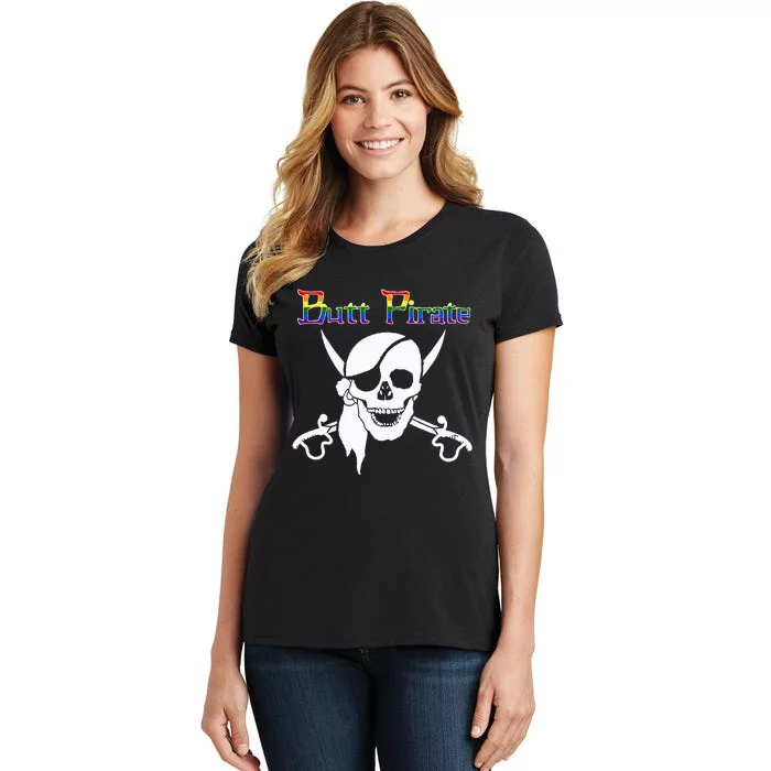 Butt Pirate LGBT Halloween Funny Halloween Costume Idea Women's T-Shirt