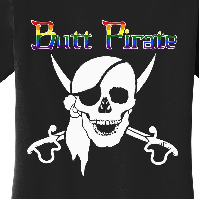 Butt Pirate LGBT Halloween Funny Halloween Costume Idea Women's T-Shirt