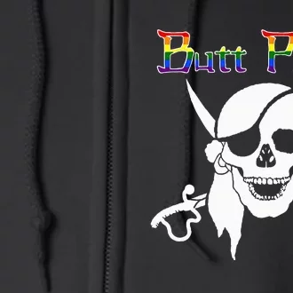 Butt Pirate LGBT Halloween Funny Halloween Costume Idea Full Zip Hoodie