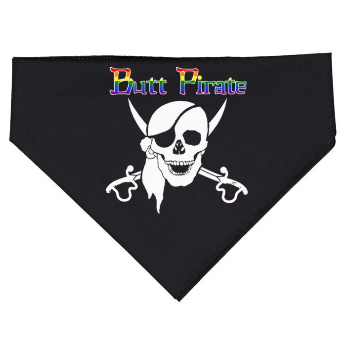 Butt Pirate LGBT Halloween Funny Halloween Costume Idea USA-Made Doggie Bandana