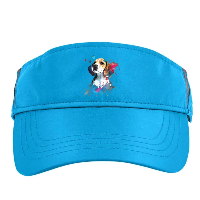 Beagle Puppy Lover Dog Mom Cute Valentines Day Love Themed Adult Drive Performance Visor