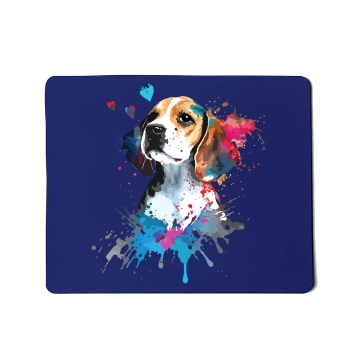 Beagle Puppy Lover Dog Mom Cute Valentines Day Love Themed Mousepad