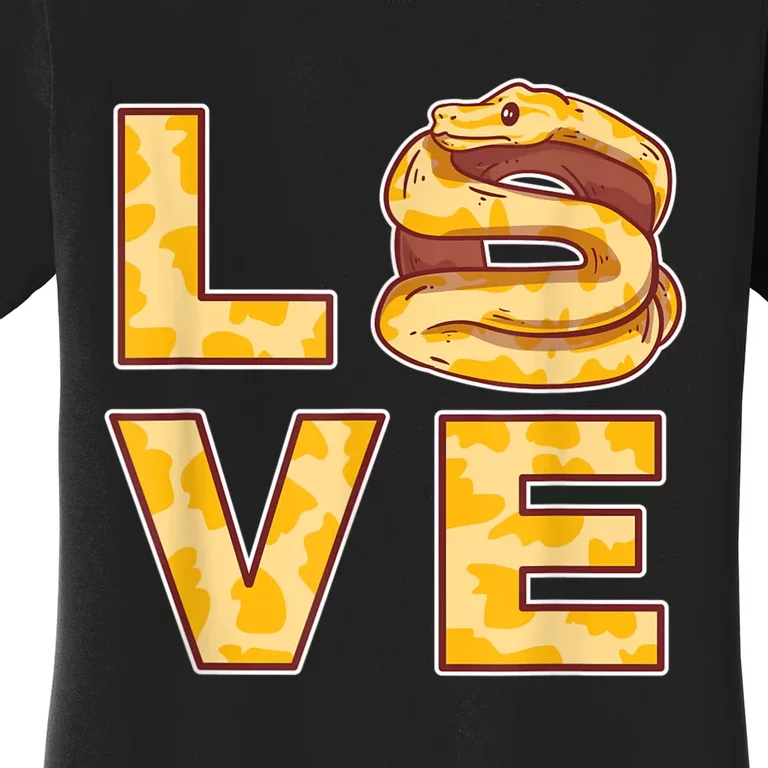 Ball Python Love Boa Pet Snake Animal Women's T-Shirt