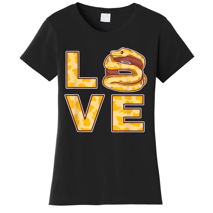 Ball Python Love Boa Pet Snake Animal Women's T-Shirt