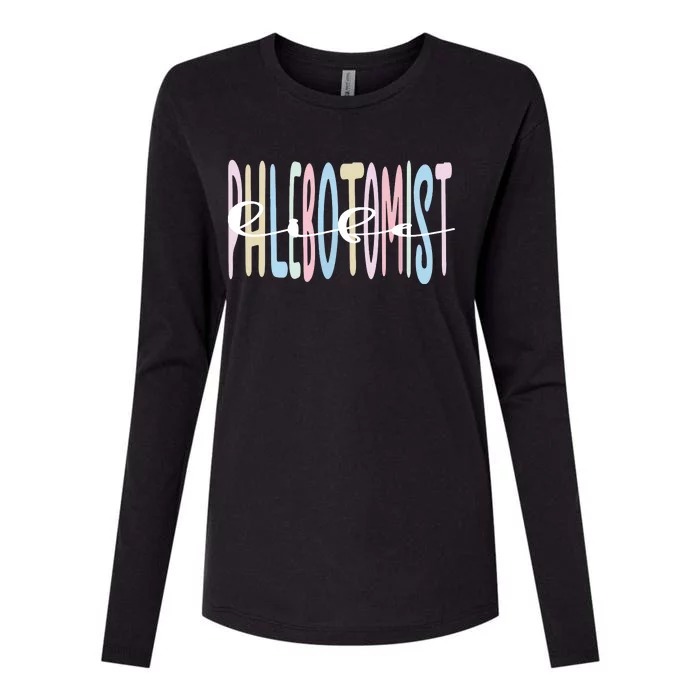 Best Phlebotomist Life Phlebotomy Womens Cotton Relaxed Long Sleeve T-Shirt