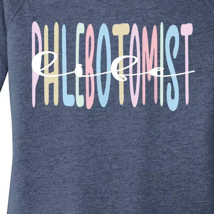 Best Phlebotomist Life Phlebotomy Women's Perfect Tri Tunic Long Sleeve Shirt