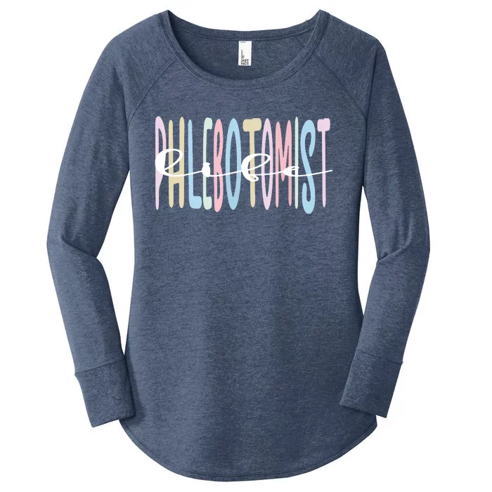 Best Phlebotomist Life Phlebotomy Women's Perfect Tri Tunic Long Sleeve Shirt