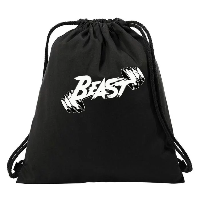 Beast Performance Motivation Graphic Drawstring Bag