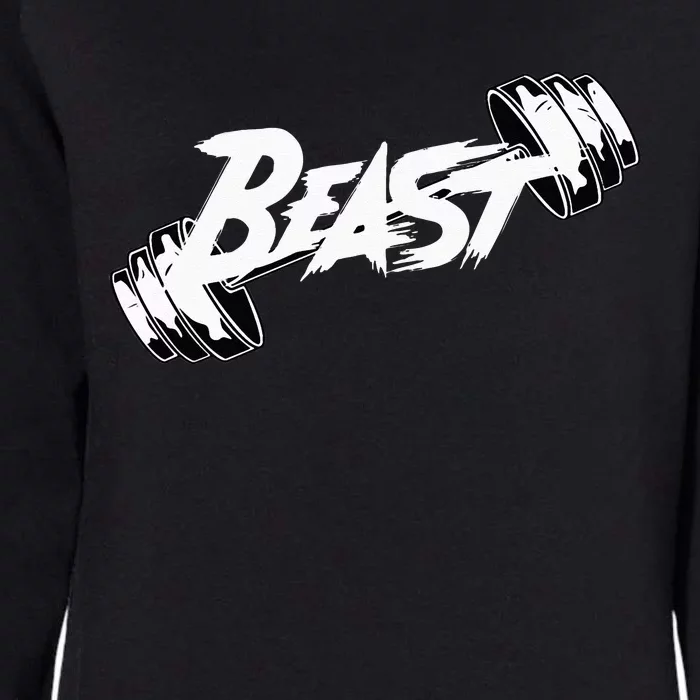 Beast Performance Motivation Graphic Womens California Wash Sweatshirt