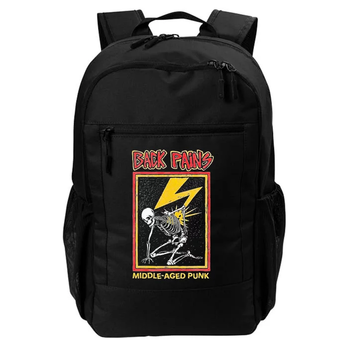 Back Pains Middle Aged Punk Daily Commute Backpack