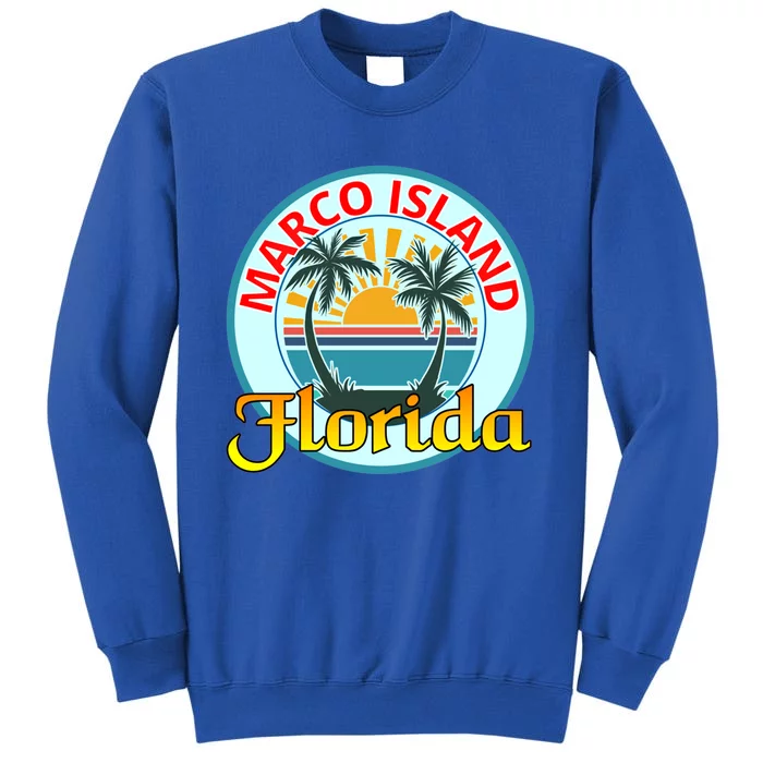 Beach Please Marco Island Florida Beach Holiday Funny Gift Tall Sweatshirt