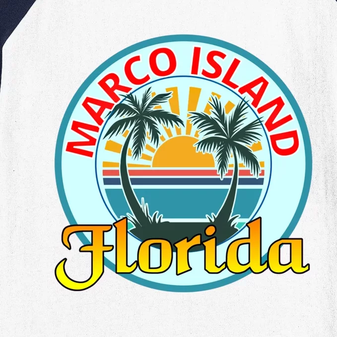 Beach Please Marco Island Florida Beach Holiday Funny Gift Baseball Sleeve Shirt