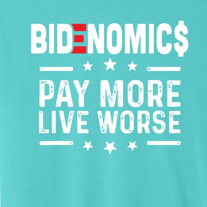 Bidenomics Pay More Live Worse Anti Biden Recession ChromaSoft Performance T-Shirt