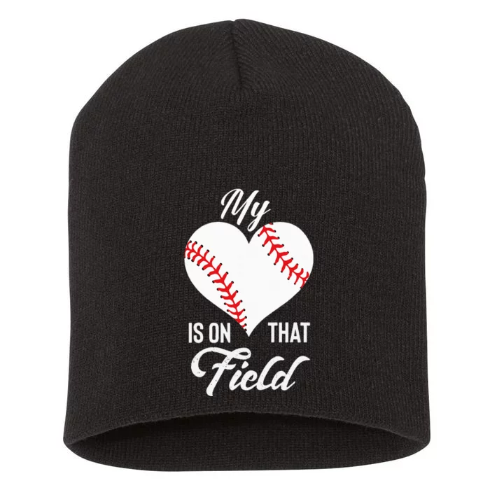 Baseball Player's Mom Or Dad Quote Baseball Fan Or Lover Short Acrylic Beanie