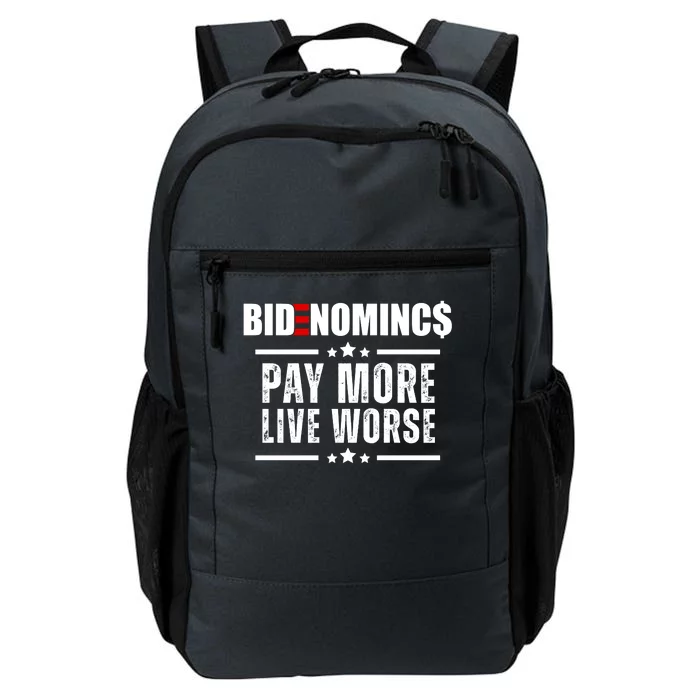 Bidenomics Pay More Live Worse Funny Anti Joe Biden Daily Commute Backpack