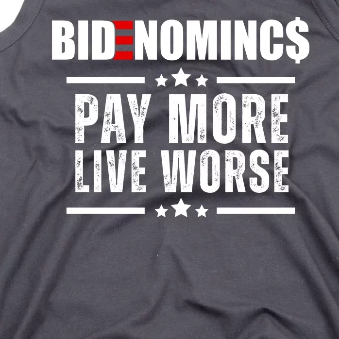 Bidenomics Pay More Live Worse Funny Anti Joe Biden Tank Top