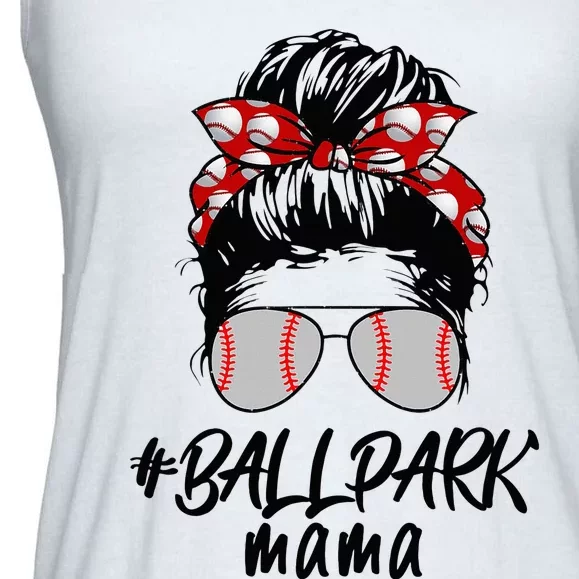 Ball Park Mama. Baseball Softball MotherS Day Ideas For Mom Ladies Essential Flowy Tank