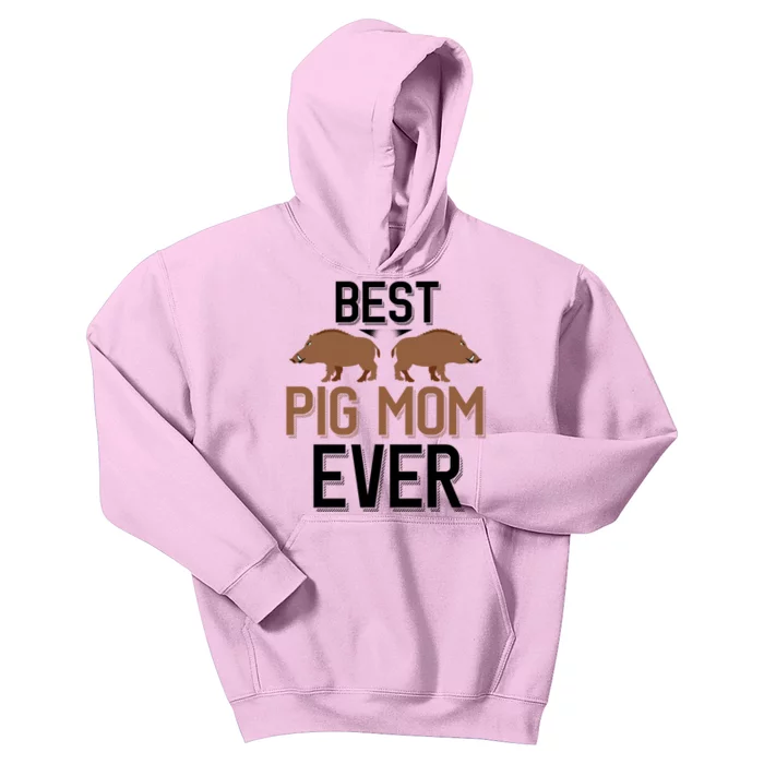 Best Pig Mom Ever Boar Hunting Mom Gift Kids Hoodie