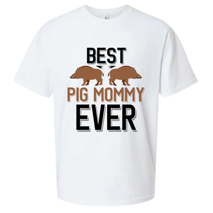 Best Pig Mommy Ever Boar Hunting Mom Gift Sueded Cloud Jersey T-Shirt