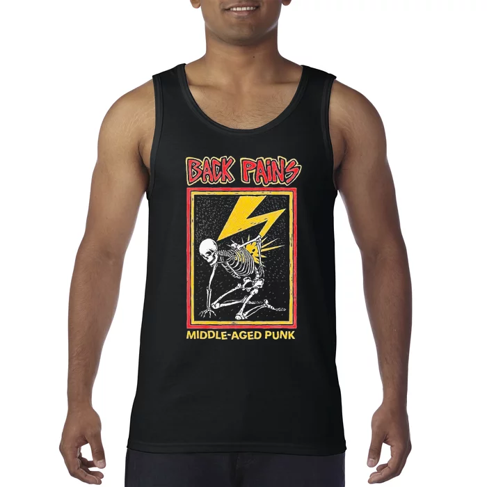 Back Pains Middle Aged Punk Tank Top