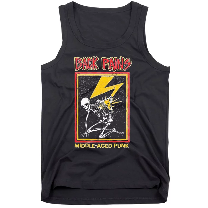 Back Pains Middle Aged Punk Tank Top