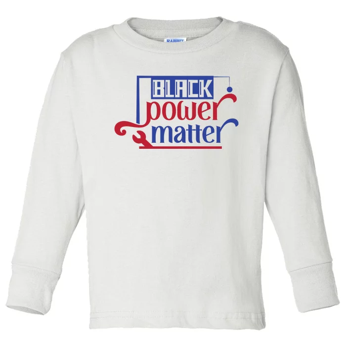 Black Power Matter Toddler Long Sleeve Shirt