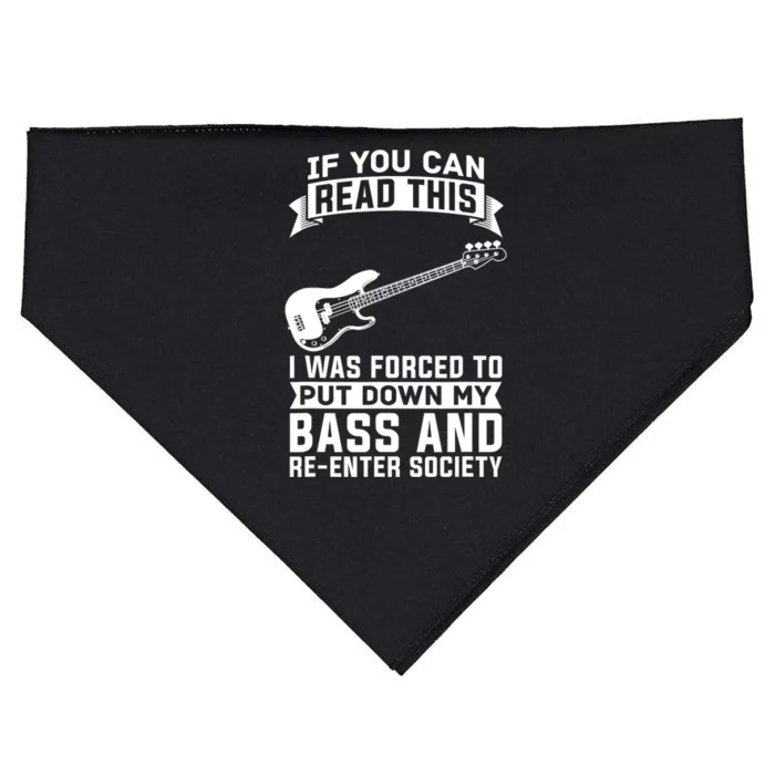 Bass Player Musician Bassist Bass Guitar USA-Made Doggie Bandana