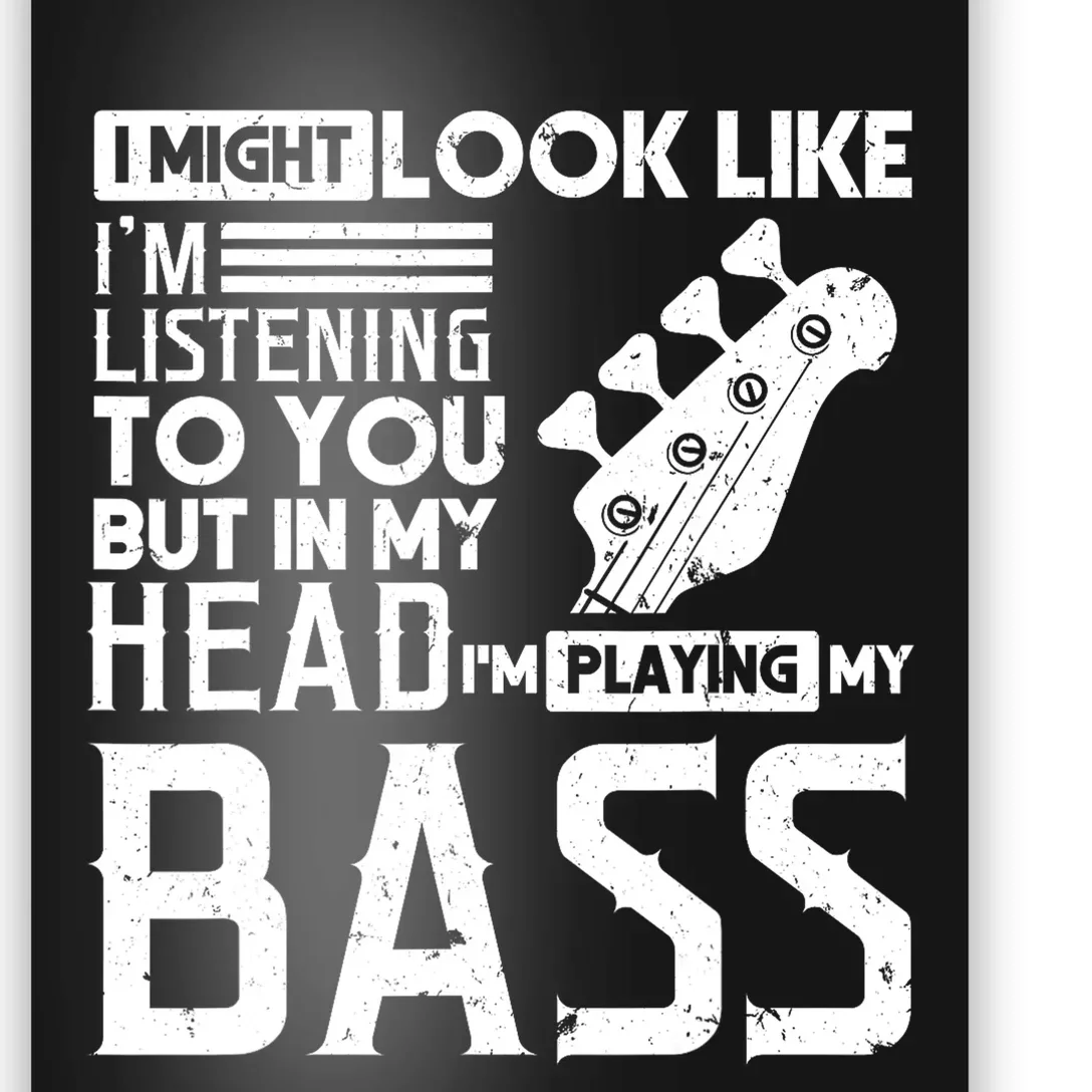 Bass Player Men Gift For Bass Guitar Player Bassist Poster