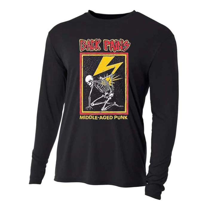 Back Pains Middle Aged Punk Cooling Performance Long Sleeve Crew