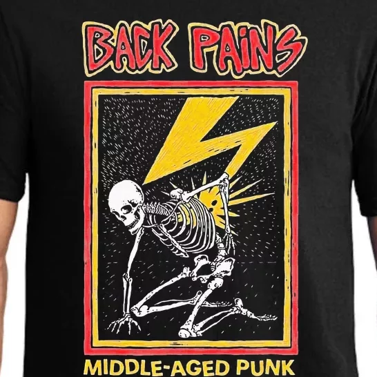 Back Pains Middle Aged Punk Pajama Set