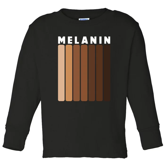 Black Pride Melanin For Women Men Afro Queens Kings Toddler Long Sleeve Shirt