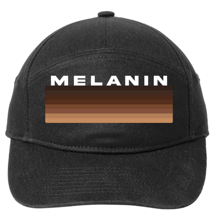 Black Pride Melanin For Women Men Afro Queens Kings 7-Panel Snapback Hat