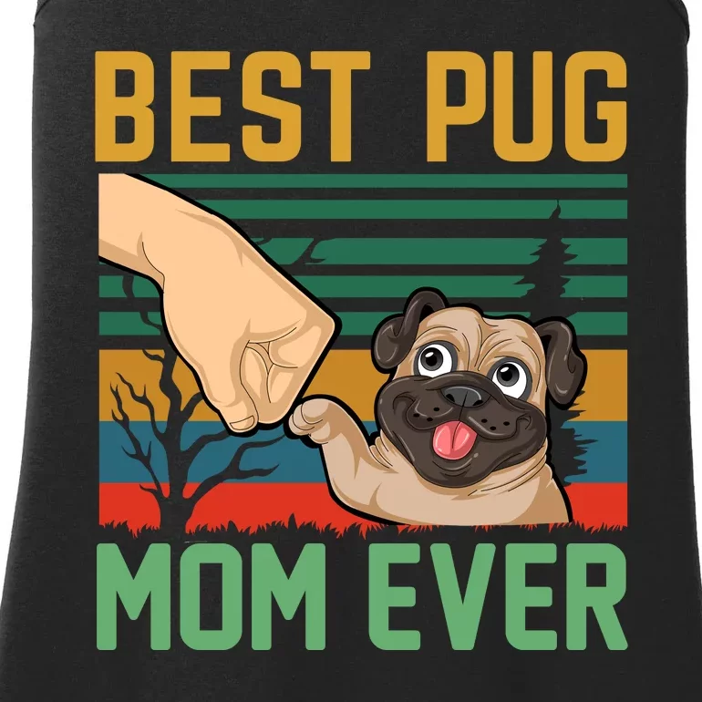 Best Pug Mom Ever Ladies Essential Tank