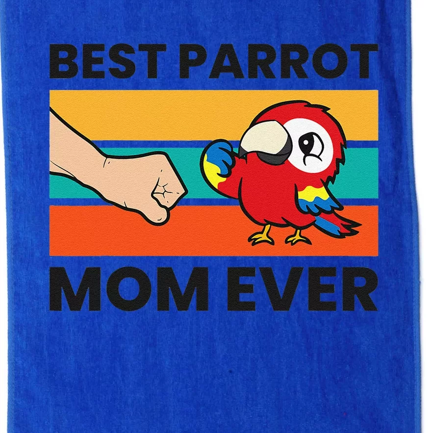 Best Parrot Mom Ever Funny Scarlet Macaw Platinum Collection Golf Towel