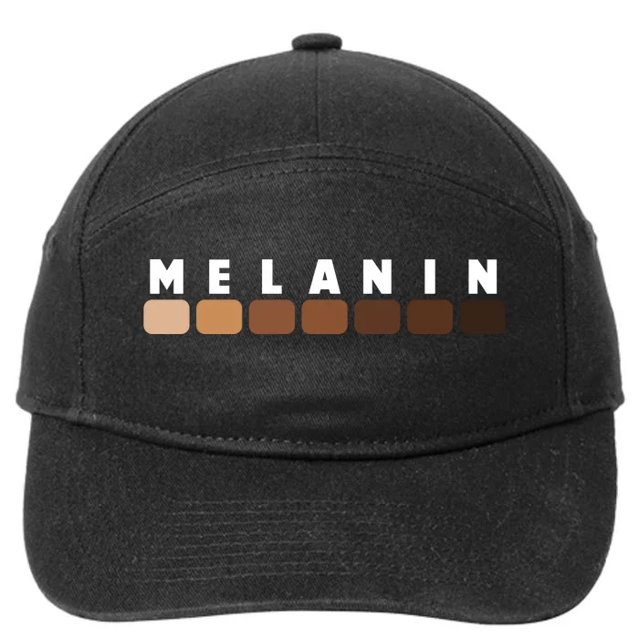 Black Pride Melanin For Women Men Afro Queens Kings 7-Panel Snapback Hat