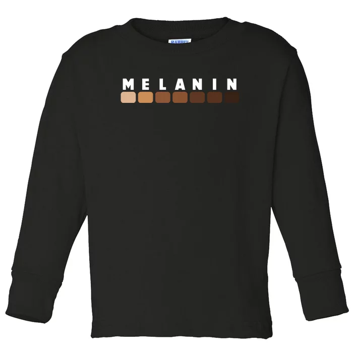 Black Pride Melanin For Women Men Afro Queens Kings Toddler Long Sleeve Shirt