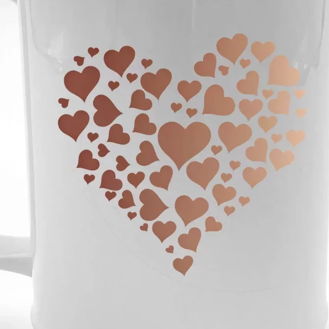 Black Pride Melanin Skin Tone Heart Juneteenth Cute Gift Front & Back Beer Stein