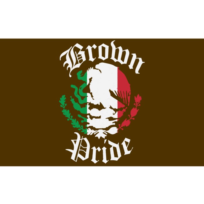 Brown Pride Mexican Flag Gift Bumper Sticker