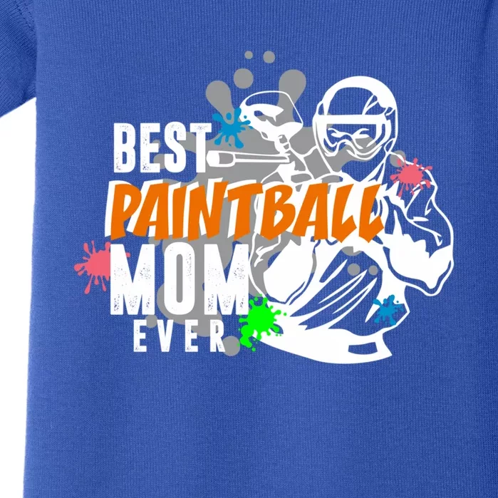 Best Paintball Mom Ever Ball Funny Mothers Day Gift Baby Bodysuit