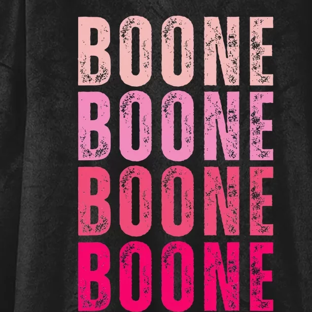 Boone Personalized Name I Love Boone Hooded Wearable Blanket