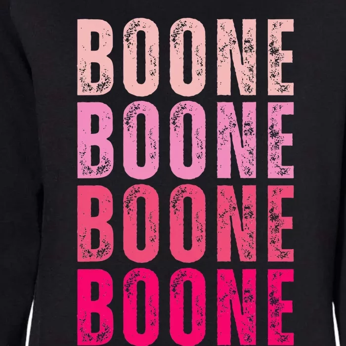 Boone Personalized Name I Love Boone Womens California Wash Sweatshirt