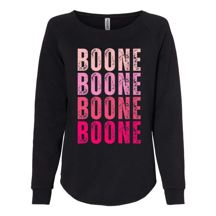 Boone Personalized Name I Love Boone Womens California Wash Sweatshirt