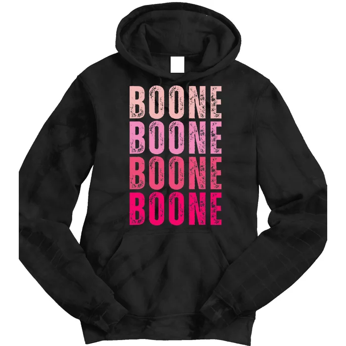 Boone Personalized Name I Love Boone Tie Dye Hoodie