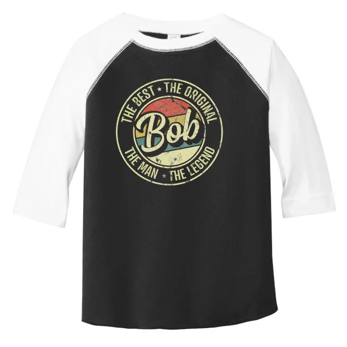 Bob Personal Name First Name Retro Bob Toddler Fine Jersey T-Shirt