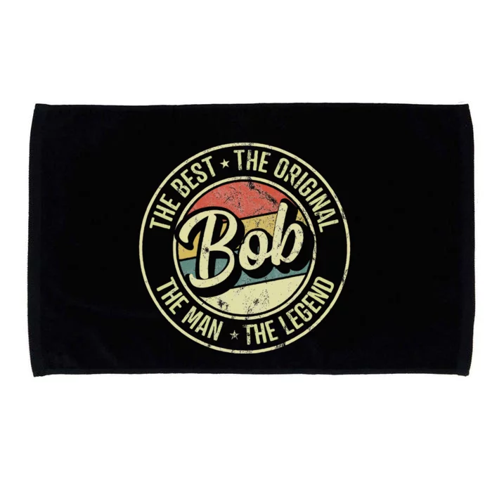 Bob Personal Name First Name Retro Bob Microfiber Hand Towel