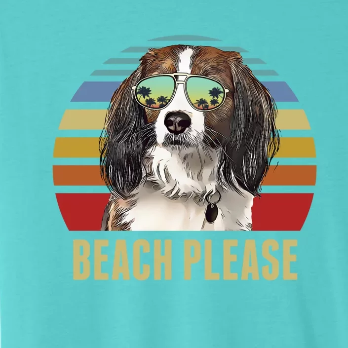 Beach Please Nederlandse Kooikerhondje Dog Funny Summer Gift ChromaSoft Performance T-Shirt