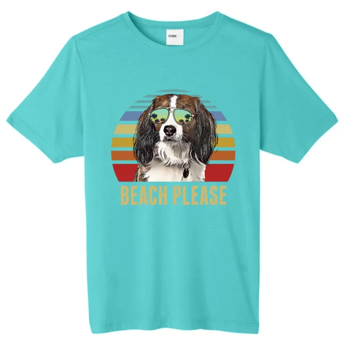 Beach Please Nederlandse Kooikerhondje Dog Funny Summer Gift ChromaSoft Performance T-Shirt