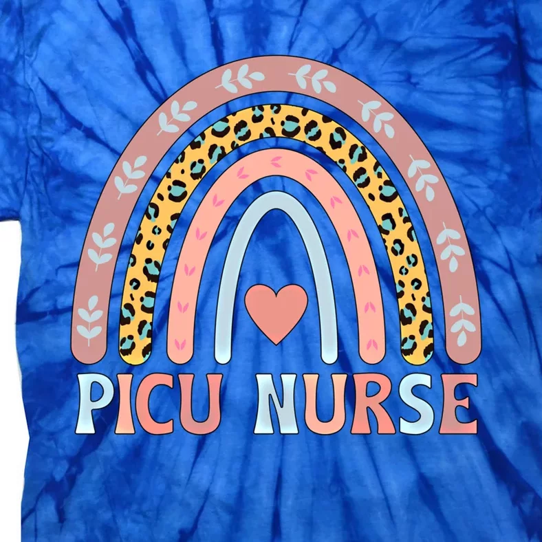 Best Picu Nurse Rainbow Pediatric Intensive Care Unit Gift Tie-Dye T-Shirt